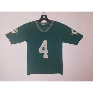 Vintage Brett Favre #4 Green Bay Packers Youth Medium 10/12 Jersey Green